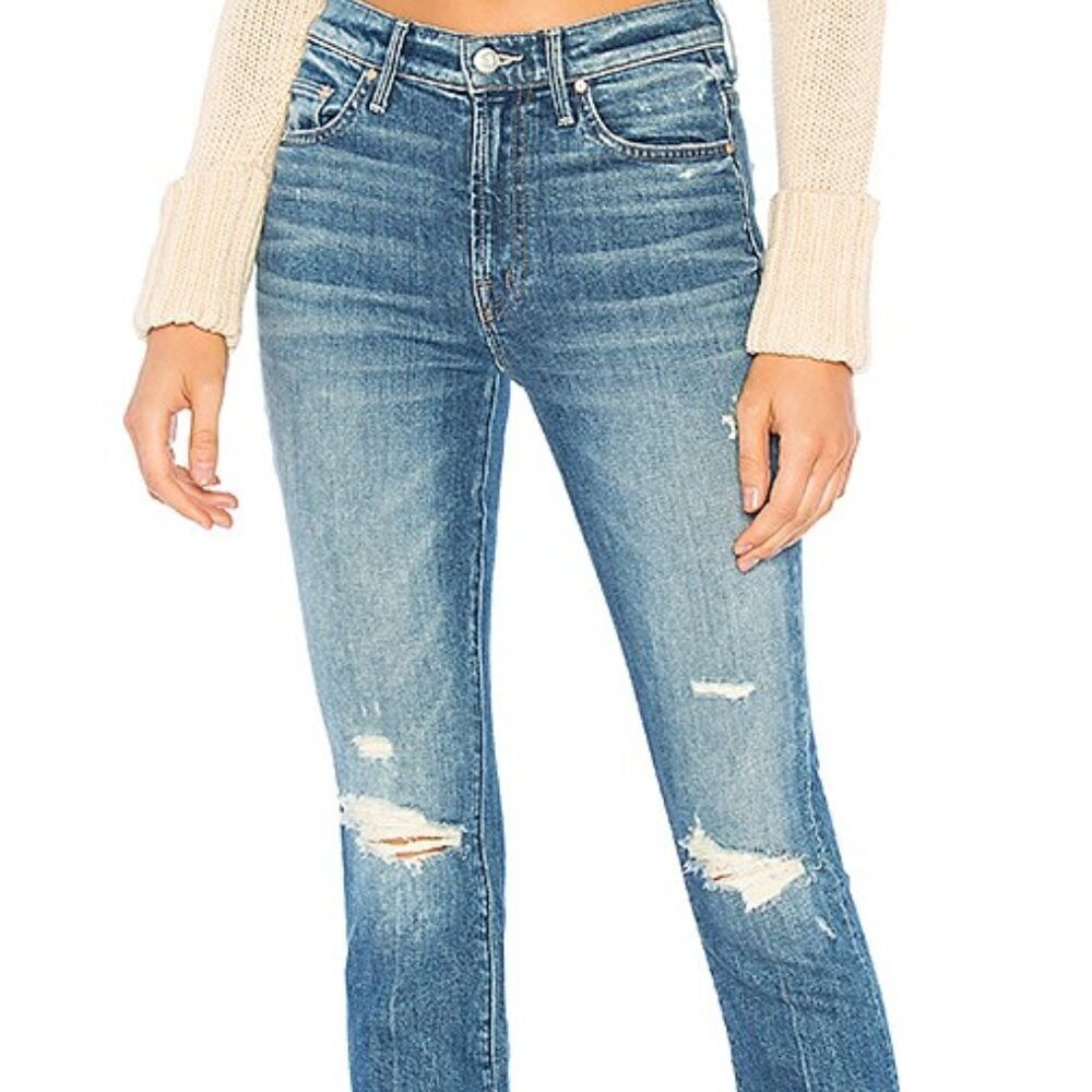 Mother Insider Crop Step Chew Jeans Better When It's Wrong 26